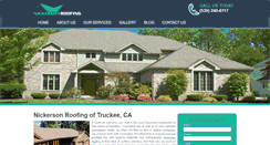 Desktop Screenshot of nickersonroofingca.com