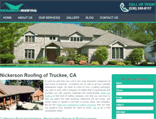 Tablet Screenshot of nickersonroofingca.com